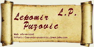 Lepomir Puzović vizit kartica